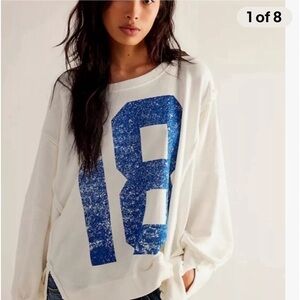 Free People We the Free Graphic 18 Camden Ivory Combo Size XL